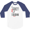 I Wear Grey For My Son (Brain Cancer Awareness) 3/4 Sleeve Shirt