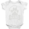 personalized paw halo Baby Onesie