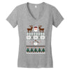 ugly christmas sweater Women's V-Neck T-Shirt