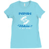 Papaw is my Name Fishing Is My Game Ladies Fitted T-Shirt