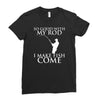 so good with my rod i make fish come Ladies Fitted T-Shirt