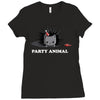 party animal Ladies Fitted T-Shirt