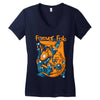 dragon son Women's V-Neck T-Shirt
