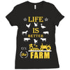 life is better1 Ladies Fitted T-Shirt