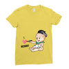 Cute Baby Painter's Mom Love Ladies Fitted T-Shirt