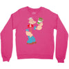 popeye spinach retro mens funny Crewneck Sweatshirt