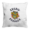 lucha dorable Throw Pillow
