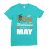 Halloween Kings Are Born In May Ladies Fitted T-Shirt