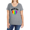 Hella Gay Ladies Curvy T-Shirt