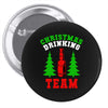 christmas drinking team Pin-back button
