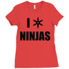 i heart ninjas Ladies Fitted T-Shirt