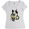 schrodinger cat tattoo Women's Triblend Scoop T-shirt