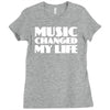 music changed my life Ladies Fitted T-Shirt