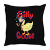 silly goose Throw Pillow