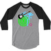guitar retro music 3/4 Sleeve Shirt