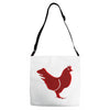 chiken red Adjustable Strap Totes