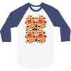 pumpkin pattern 3/4 Sleeve Shirt