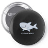 it's shark week y'all Pin-back button