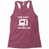 personalised your name caravan club funny gift Racerback Tank