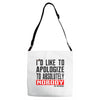 conor mcgregor apologize ufc mma notorious Adjustable Strap Totes