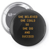 she believed Pin-back button