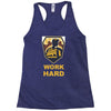 work hard Racerback Tank