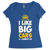 i like big monster cars Women's Triblend Scoop T-shirt