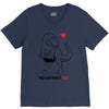pregnant rex black color V-Neck Tee