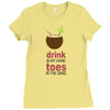 drink in my hand Ladies Fitted T-Shirt