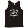 40th birthday gift vintage 1978 perfect aged Tank Top