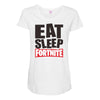 EAT SLEEP FORTNITE Maternity Scoop Neck T-shirt