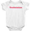 technician t shirt technics parody dj vinyl 1200 hip hop illest techno Baby Onesie