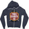 proud grandpa of a 2018 graduate. Zipper Hoodie