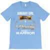 january  girl is a perfect combination of princess and warrior T-Shirt