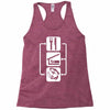 v2 eat sleep fish Racerback Tank