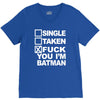 single taken i am batman funny V-Neck Tee