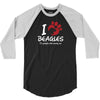 I Love Beagles Its People Who Annoy Me 3/4 Sleeve Shirt