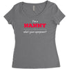 i'm a nanny what's your superpower Women's Triblend Scoop T-shirt