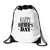 happy father day greeting Drawstring Bags