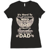 rest in peace dad Ladies Fitted T-Shirt