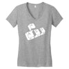 wasd tasten  funny Women's V-Neck T-Shirt