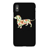 dachshund flower iPhoneX Case