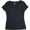 The Universe Is Made Of Protons Neutrons Elektrons And Morons Women's Triblend Scoop T-shirt