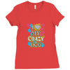 love my crazy dog Ladies Fitted T-Shirt
