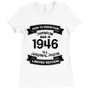 Premium Vintage 1946 Ladies Fitted T-Shirt