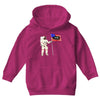 Astronaut Celebrating Independence  Day at 1776 Youth Hoodie