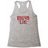 friends don't lie 1 Racerback Tank