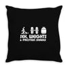 sex weights and protein shakes Throw Pillow