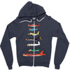 angry planes Zipper Hoodie