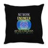 network engineer just like a re   men's Throw Pillow